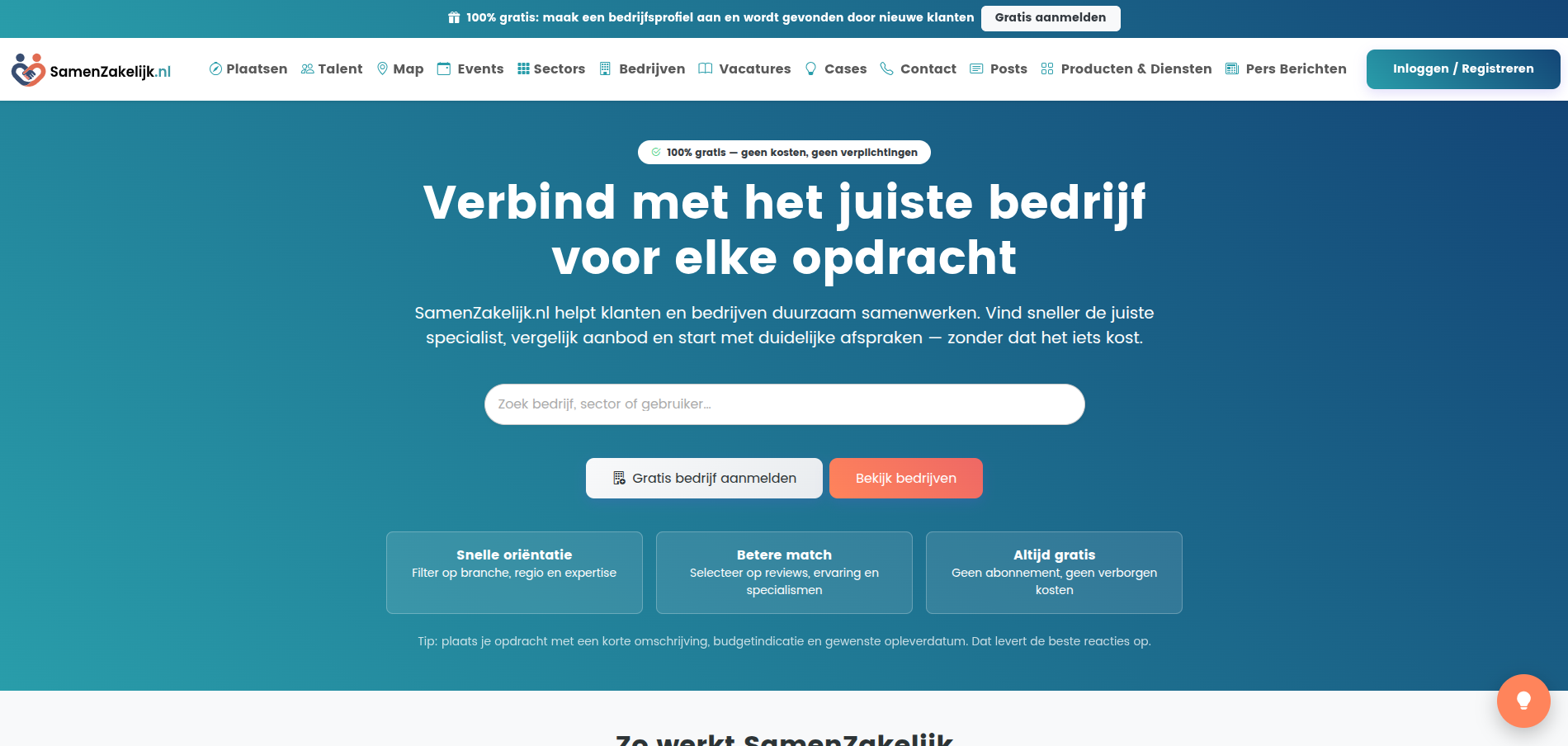 Image for SamenZakelijk - Hoe 4BIS Innovations het zakelijke netwerkplatform SamenZakelijk ontwikkelde, waarop bedrijven en professionals hun profielen, diensten en vacatures kunnen presenteren en eenvoudiger nieuwe samenwerkingen kunnen vinden.