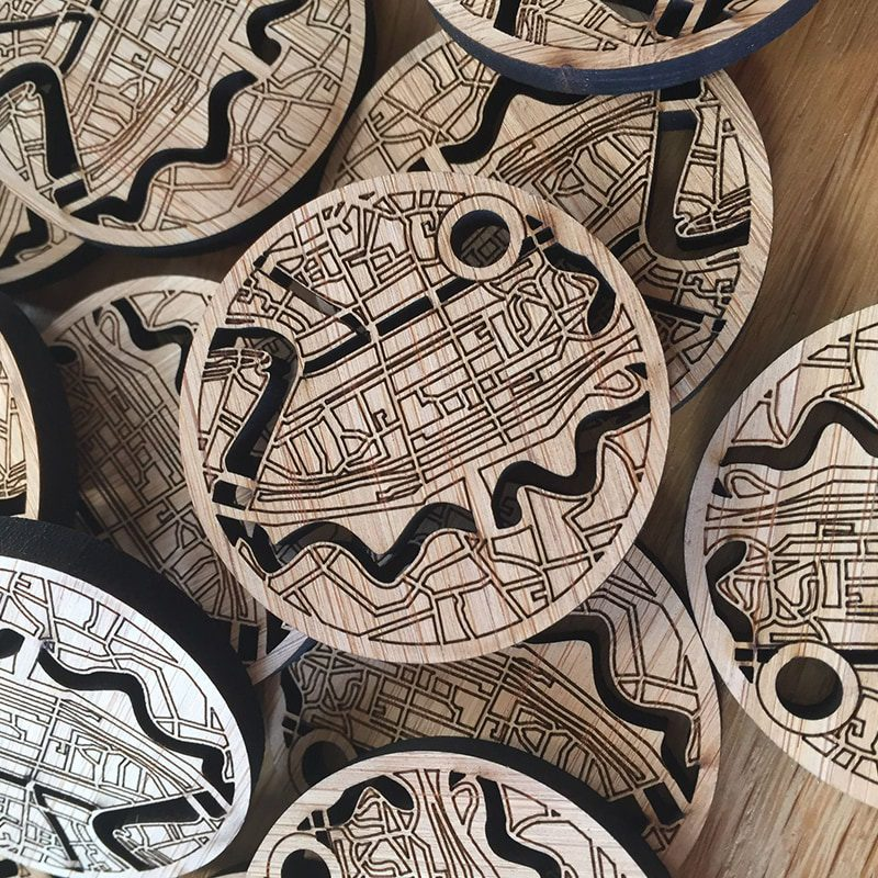Echte Cadeaumakers Gegraveerde Onderzetters
