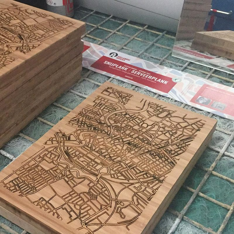 Echte Cadeaumakers Stadskaart Serveerplank