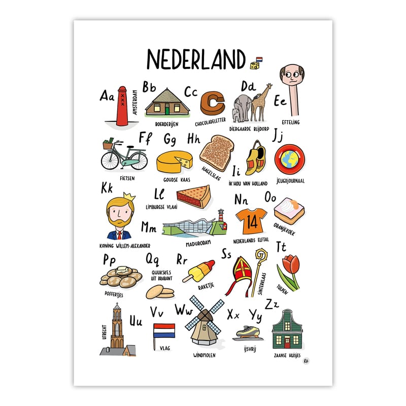ABC Poster Nederland Kinderen - Online Kopen