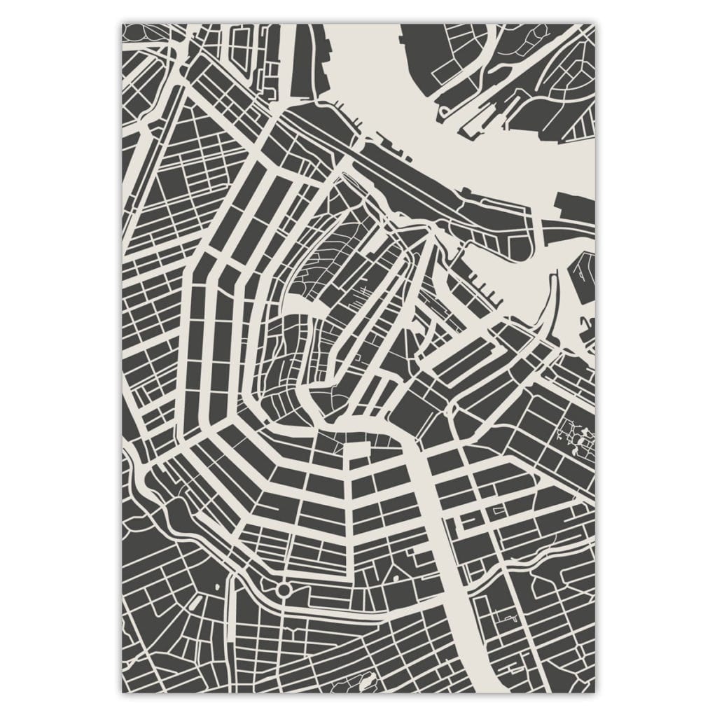 Map of Amsterdam - Buy Online