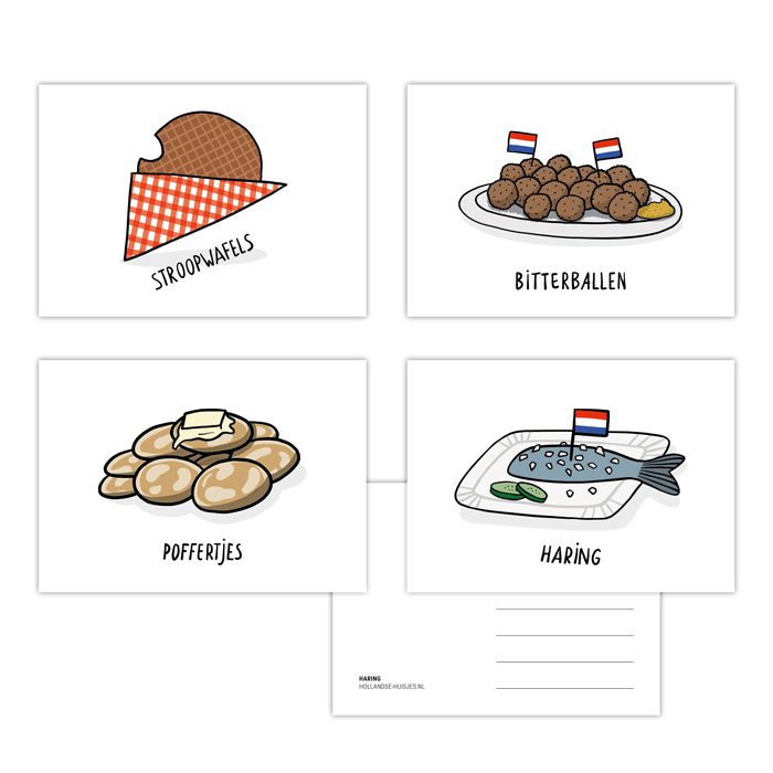 Greeting cards Lekker Hollands (set of 4) - Buy Online