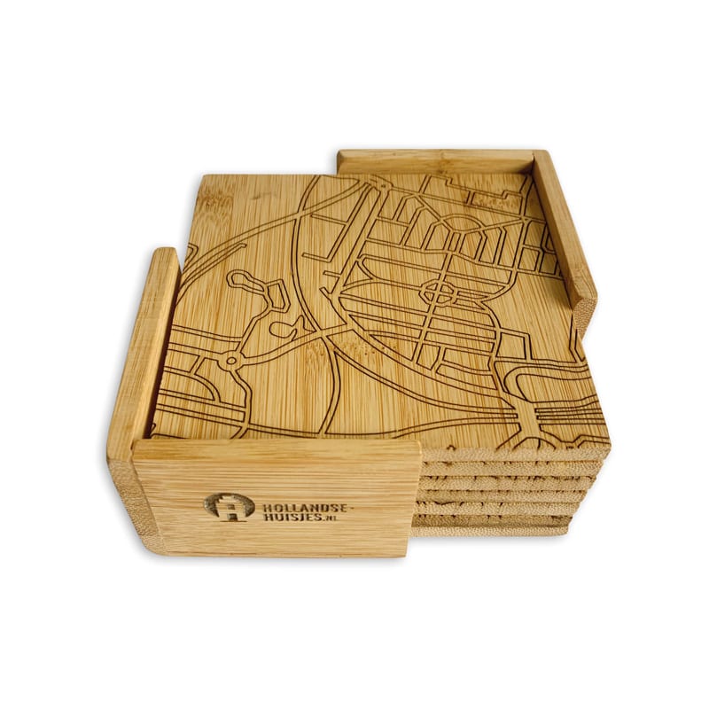 Onderzetters Haarlem (6x bamboe) — gallery 2