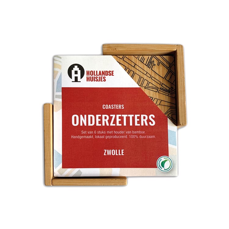 Onderzetters Zwolle (bamboe) — gallery 1