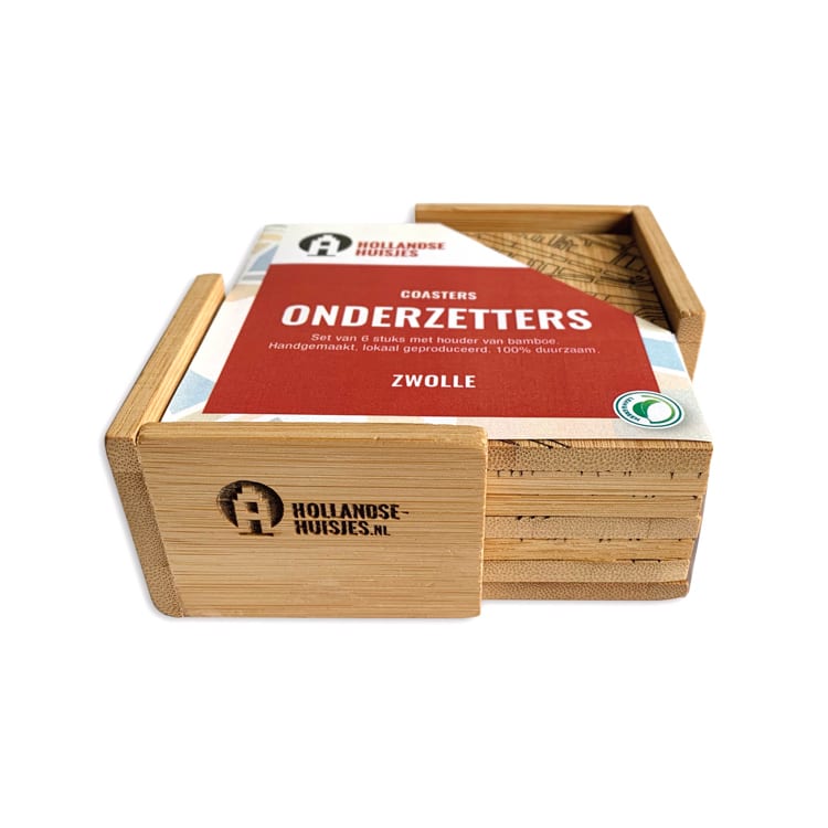 Onderzetters Zwolle (bamboe) — gallery 2