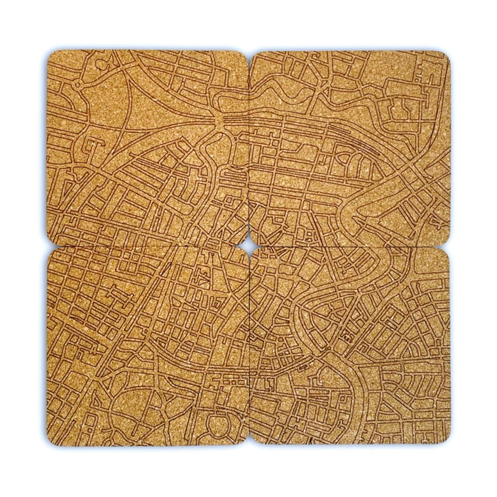Onderzetters Haarlem (4x kurk) — gallery 2