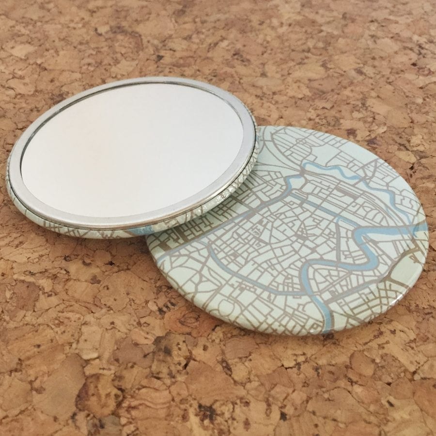 Make-up spiegeltjes Haarlem - groen/blauw — product photo