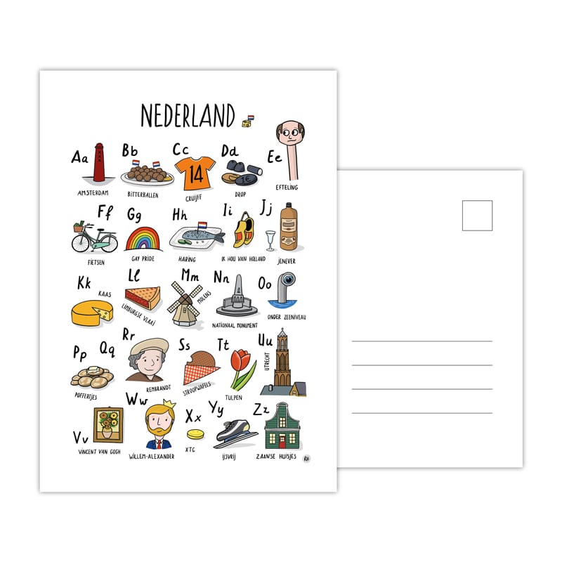 ABC Ansichtkaart Nederland ABC Ansichtkaart Nederland — product photo