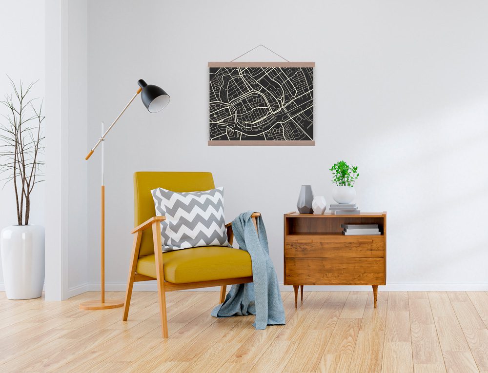 Plattegrond Groningen zwart-wit — gallery 4