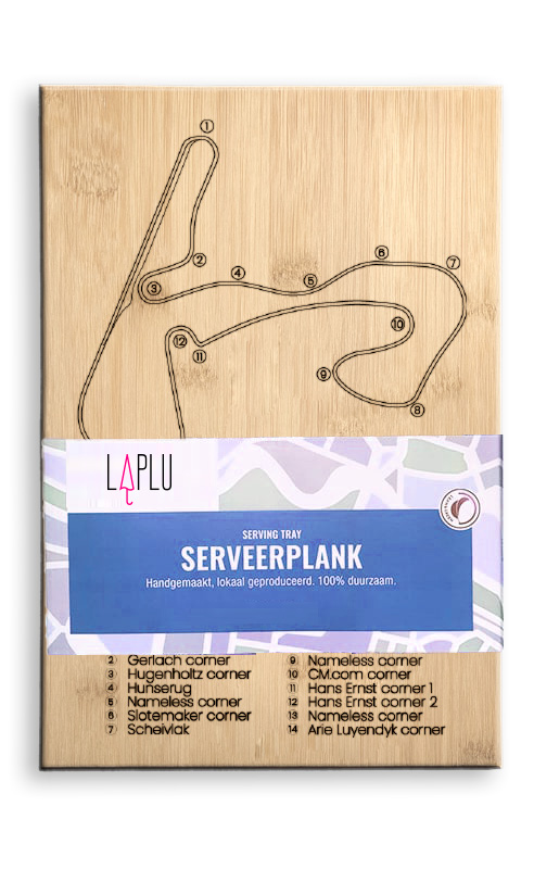 Zandvoort Track Map Keepsake & Serving Board — gallery 2