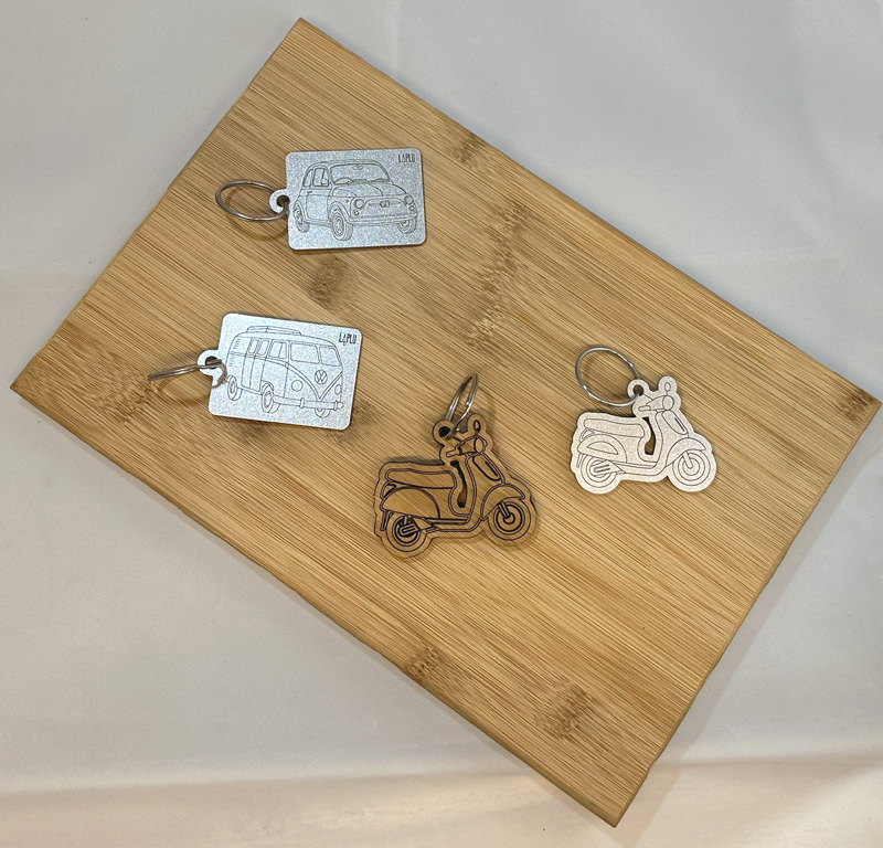 Keychain - Classic Vespa, silver colored — gallery 1